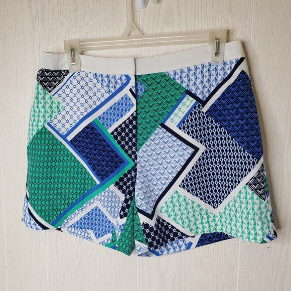 Tommy Hilfiger shorts green blue graphic print palm beach size 2 - Picture 2 of 6